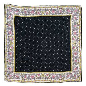 Vintage Floral Polka Dot Large Square Scarf